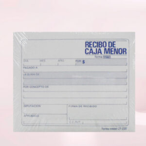 Recibo de Caja Menor X100 R.21-220
