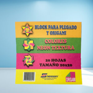 Block para Plegado y Origami Colores Neón Textura 20x20 20h