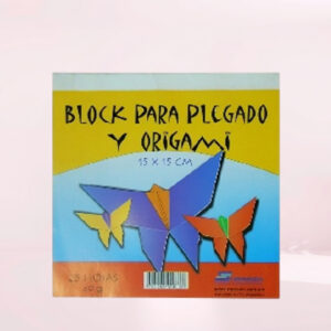 Block para Plegado 15x15 25 hojas Colores Iris