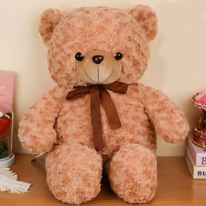 Peluche Oso Café con moño 45cm