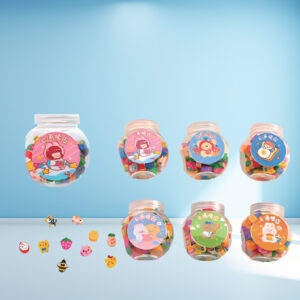 Borrador pote 50 pcs figuras