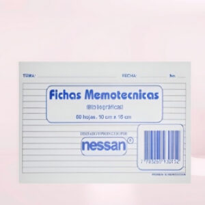 Fichas Nemotécnicas X 50 Unidades