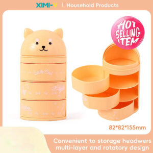 Organizador Figura Amarillo 3 bandejas