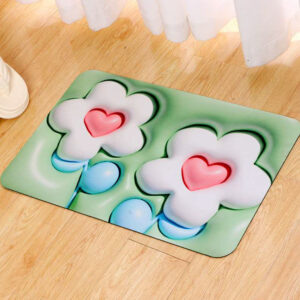 Tapete White Flowers Green